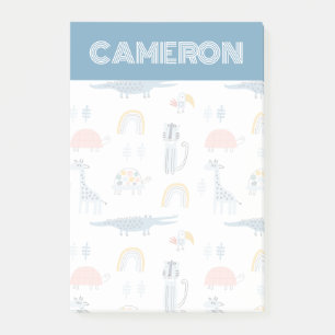 Doodle Animal Fun Muster Post-it Klebezettel