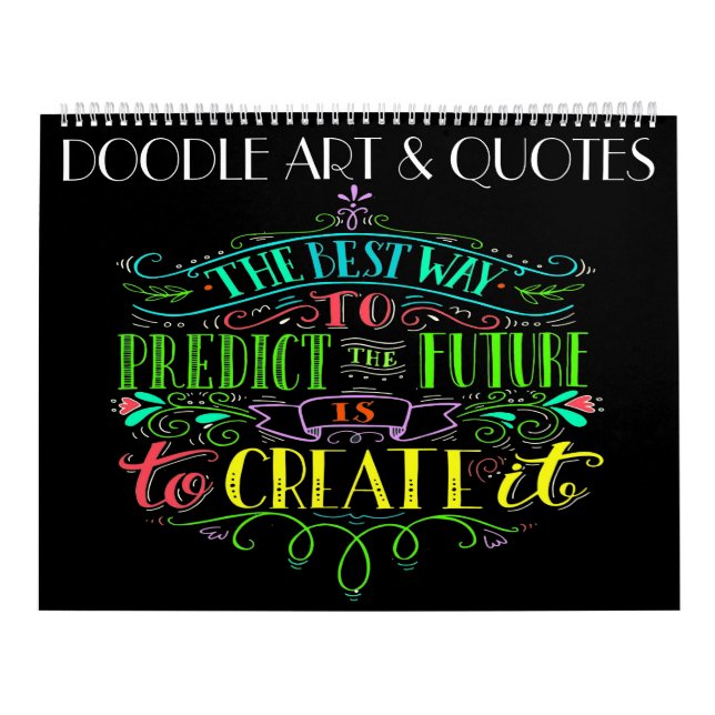 Doodle Art and Quotes Calendar Kalender (Titelbild)