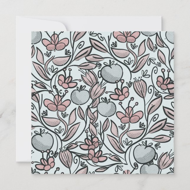 Doodle Art Dankeskarte (Vorderseite)