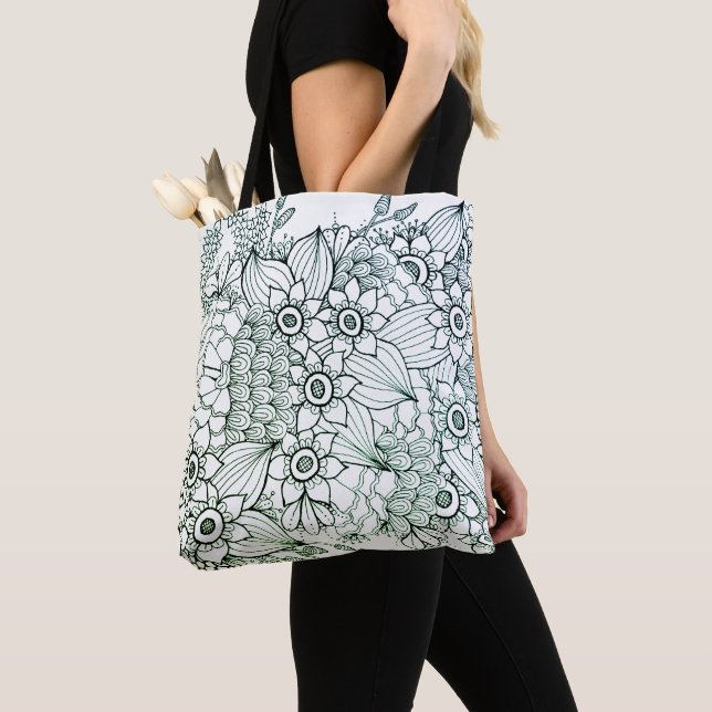 Doodle Art Design für Shopping Tasche (Von Nahem)