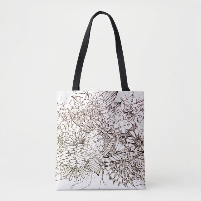 Doodle Art Design Tasche (Vorderseite)