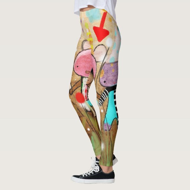 Doodle Art Leggings (Links)