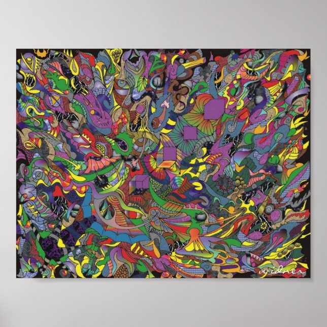 Doodle auf Steroiden Poster (Vorne)