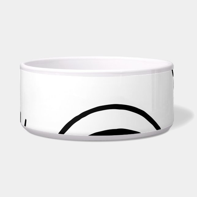 Doodle-Auge, kreatives, nahtloses Muster. Napf (Vorderseite)