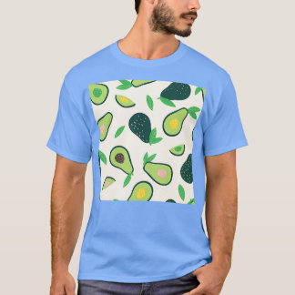 Doodle avocado Vector nahtlos T-Shirt
