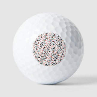 Doodle-Blume: Korallenblume Nahtlos. Golfball