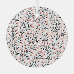 Doodle-Blume: Korallenblume Nahtlos. Ornament Aus Glas