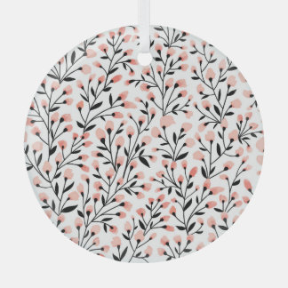 Doodle-Blume: Korallenblume Nahtlos. Ornament Aus Glas