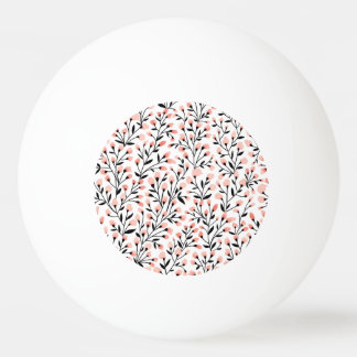 Doodle-Blume: Korallenblume Nahtlos. Tischtennisball