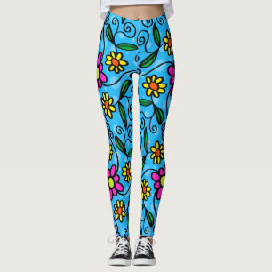 doodle Blume Leggings