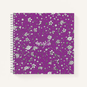 Doodle-Blume-Notebook individuell anpassbar Notizbuch