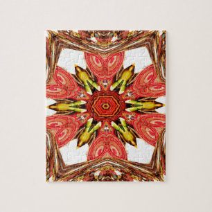 Doodle-Blumenkunst-Druck Puzzle