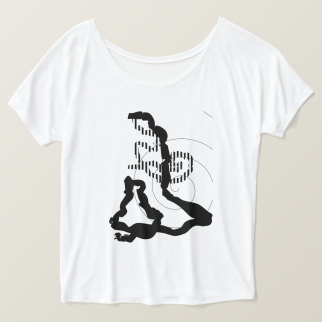 Doodle Bomb Extra Mod Boyfriend T-Shirt (Design vorne)