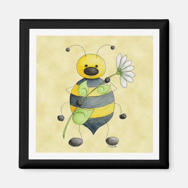 Doodle Bug Bumble Bee Magnet (Vorne)
