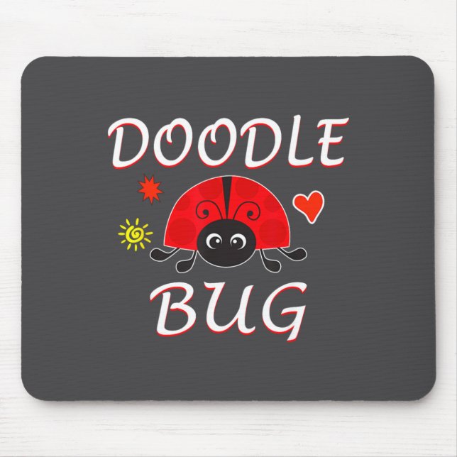 Doodle Bug Funny Doodle Ladybug  Mousepad (Vorne)