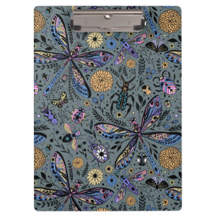 Doodle-Bugs auf Schiefergrau Klemmbrett