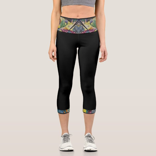 Doodle Capri Leggings (Vorderseite)