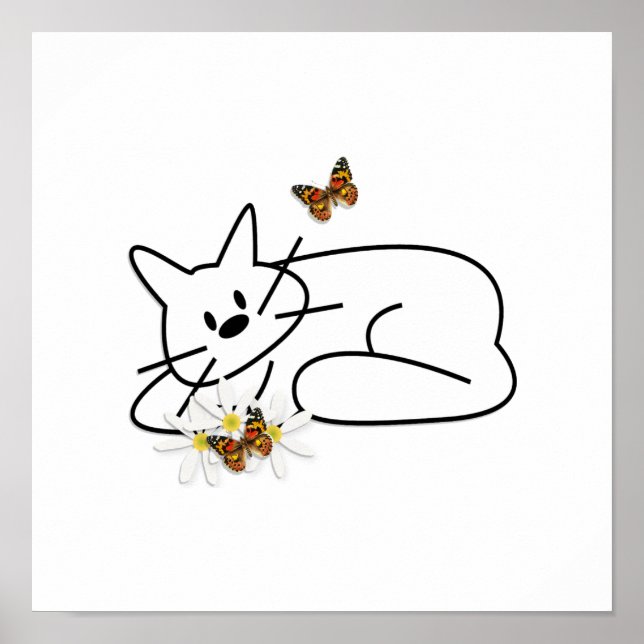 Doodle Cat Poster (Vorne)