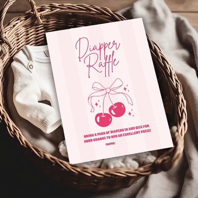 Doodle Cherry auf dem oberen Diapper Raffle Begleitkarte (Von Creator hochgeladen)