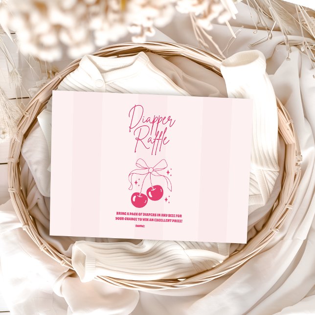 Doodle Cherry auf dem oberen Diapper Raffle Begleitkarte (Von Creator hochgeladen)