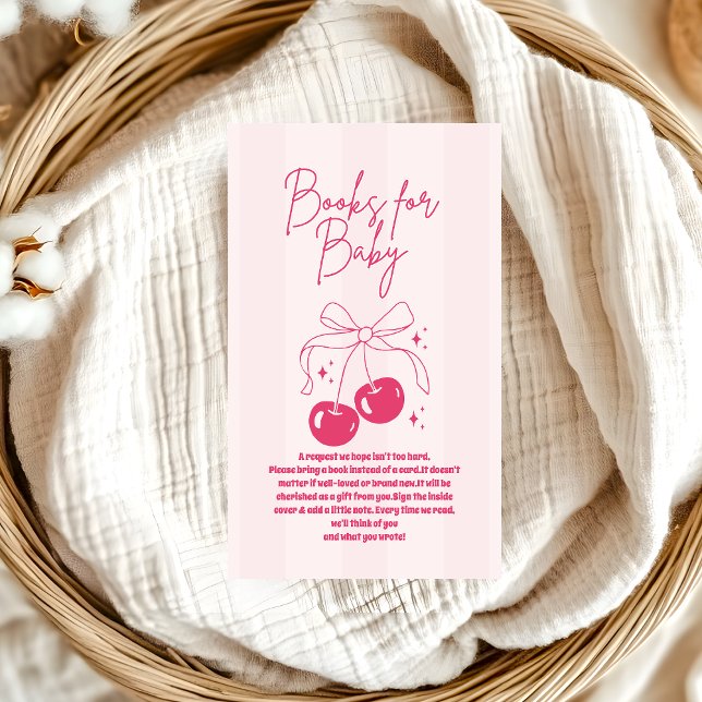 Doodle Cherry auf den Top Baby Shower Books Begleitkarte (Von Creator hochgeladen)