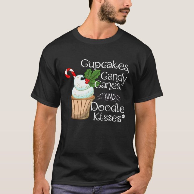 Doodle Christmas  Aussiedoodle Bordoodle Sheepadoo T-Shirt (Vorderseite)