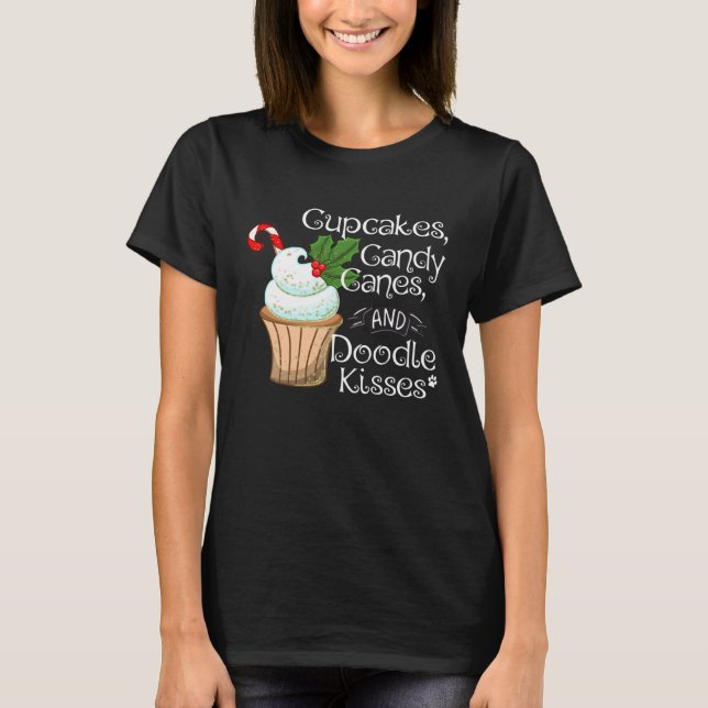 Doodle Christmas  Aussiedoodle Bordoodle Sheepadoo T-Shirt (Vorderseite)