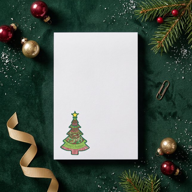 Doodle Christmas Tree Post-it Klebezettel (Von Creator hochgeladen)