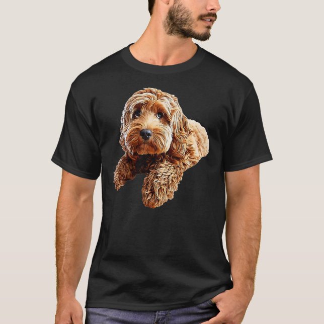 Doodle Cockerpoo Cockapoo Spoodle Niedlicher Welpe T-Shirt (Vorderseite)