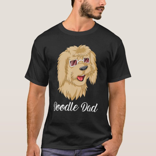 Doodle Dad Goldendoodle With SunglassesFor Dad Fat T-Shirt (Vorderseite)