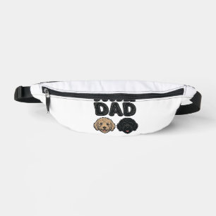 Doodle Dad Vintage Dog Dad T-Shirt Design_1 Bauchtasche