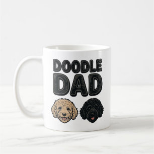 Doodle Dad Vintage Dog Dad T-Shirt Design_1 Kaffeetasse