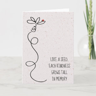 Doodle Daisy mit Ladybug Karte