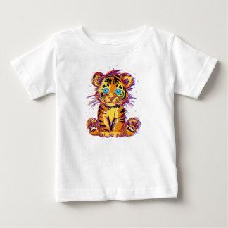 Doodle de tigre bebé: La dulzura salvaje y los ojo Baby T-shirt