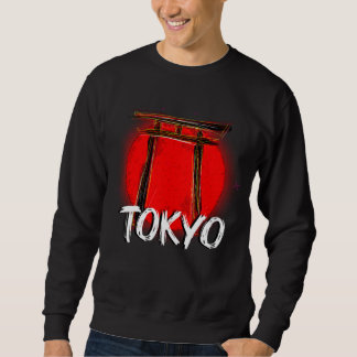 Doodle de Tokio: La majestuosidad del torii frente Sweatshirt