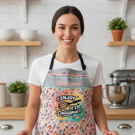 Doodle Delicious Whisk Pastel Art Schürze