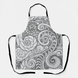 Doodle Design All-Over Print Apron Schürze