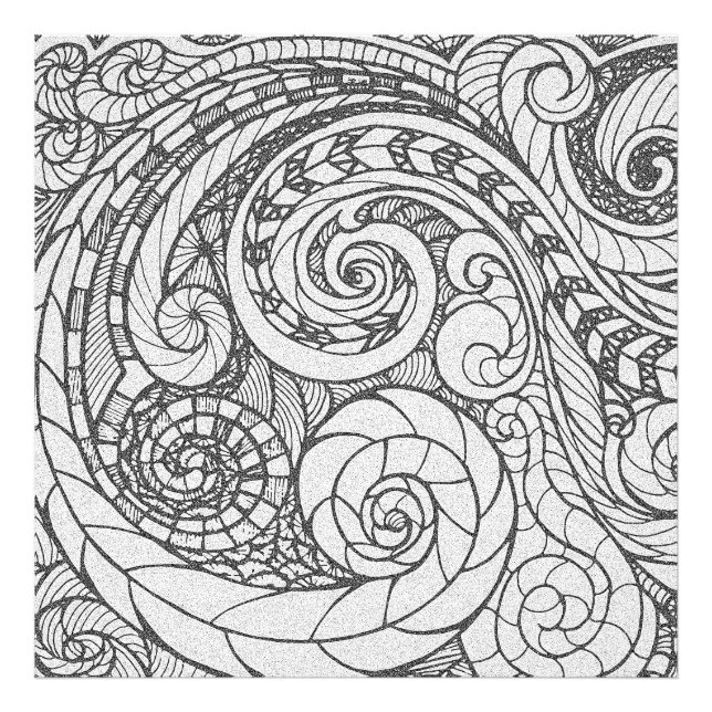 Doodle Design Photo Enlargement Fotodruck (Vorne)