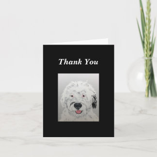 Doodle Dog Danke, Card Dankeskarte
