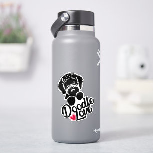 Doodle Dog Liebe Aufkleber