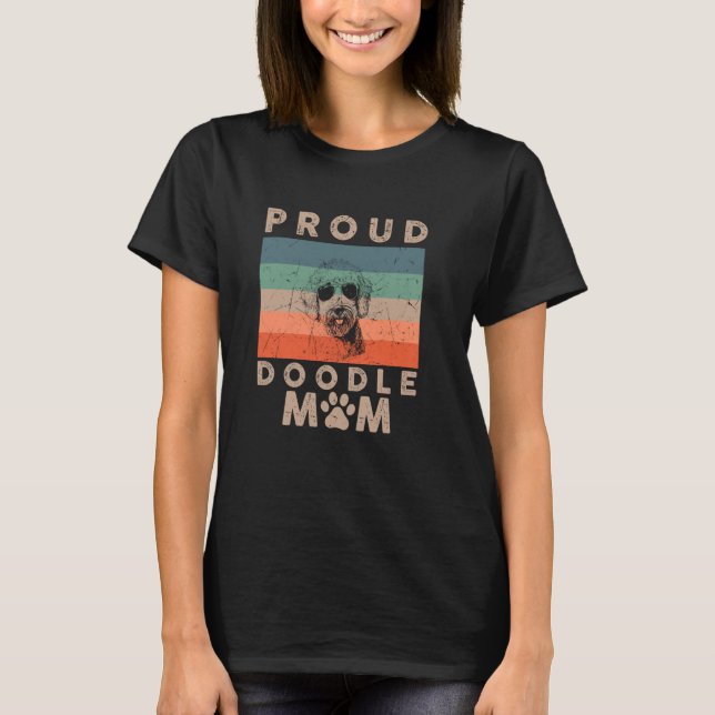 Doodle Dog Mama Goldendoodle Dog Mama Geschenke fü T-Shirt (Vorderseite)