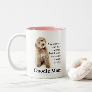 Doodle Dog Mama Zweifarbige Tasse