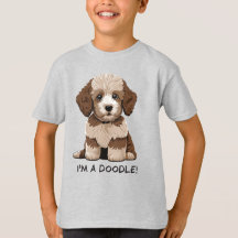 Doodle Dog niedlich Aussiedoodle Puppy Kids