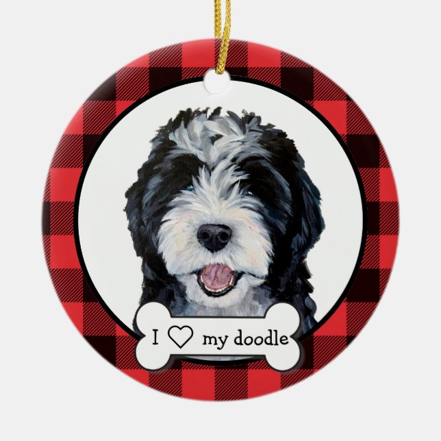 Doodle Dog Ornament (Vorne)