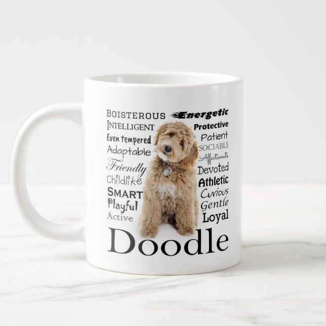Doodle Dog Tracks Jumbo-Tasse (Links)