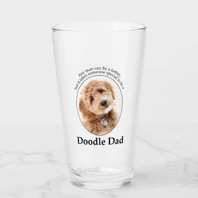 Doodle Dog Vater Glas (Vorderseite)