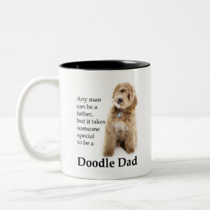 Doodle Dog Vater Zweifarbige Tasse