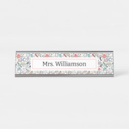 Doodle Doodle Icon Spaß Schreibtischnamensplakette