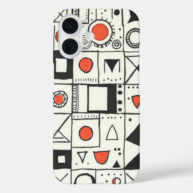Doodle Dreams: Ein Whimsikum Abstrakt Case-Mate iPhone Hülle (Rückseite)