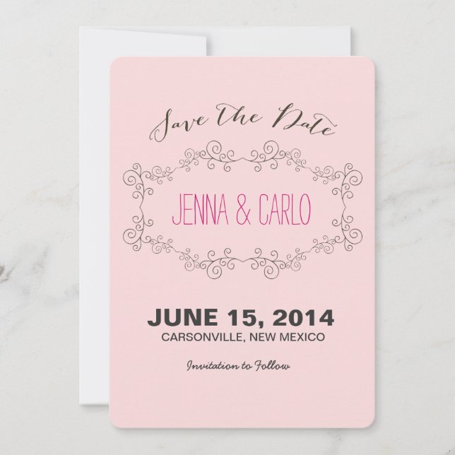 doodle drehen Save the Date (Vorderseite)